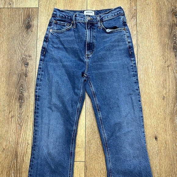 AGOLDE High Rise Straight Leg Jeans Size 25 - Picture 4 of 10
